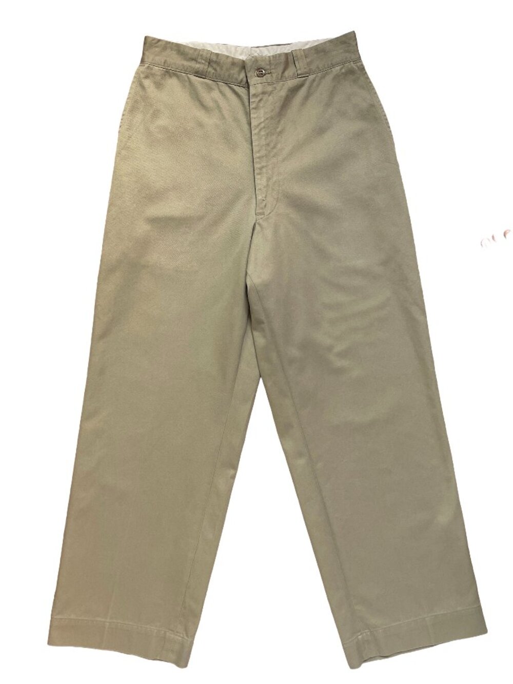 RAWSON WORKWEAR VINTAGE UTILITY CROPPED KHAKI CHINOS PANTS SIZE 28 NWT